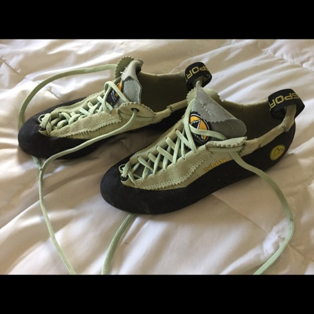 La Sportiva Mythos Mint Green Rock Climbing Shoe